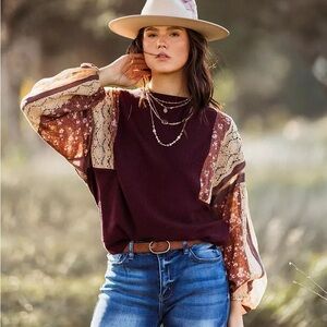 Gimmicks Maroon Top Size S (FITS LIKE A SLIGHTLY CROPPED XS/S)